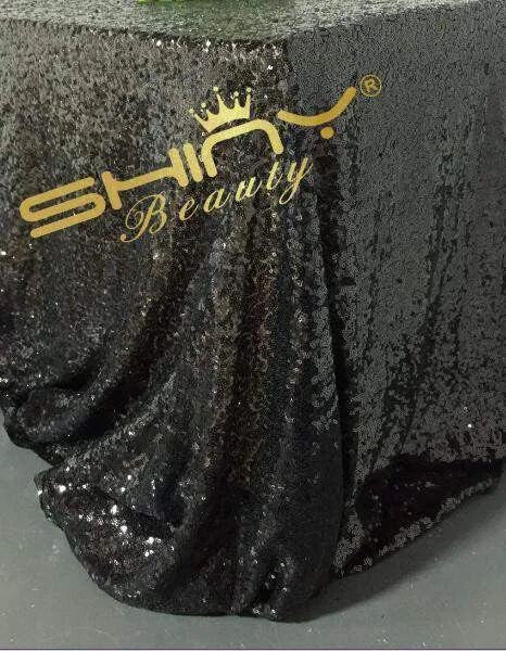 125x180cm Champagne/Gold/Silver Embroidery Mesh Sequin Tablecloth Sequin Table Overlay for Wedding/Party Decora