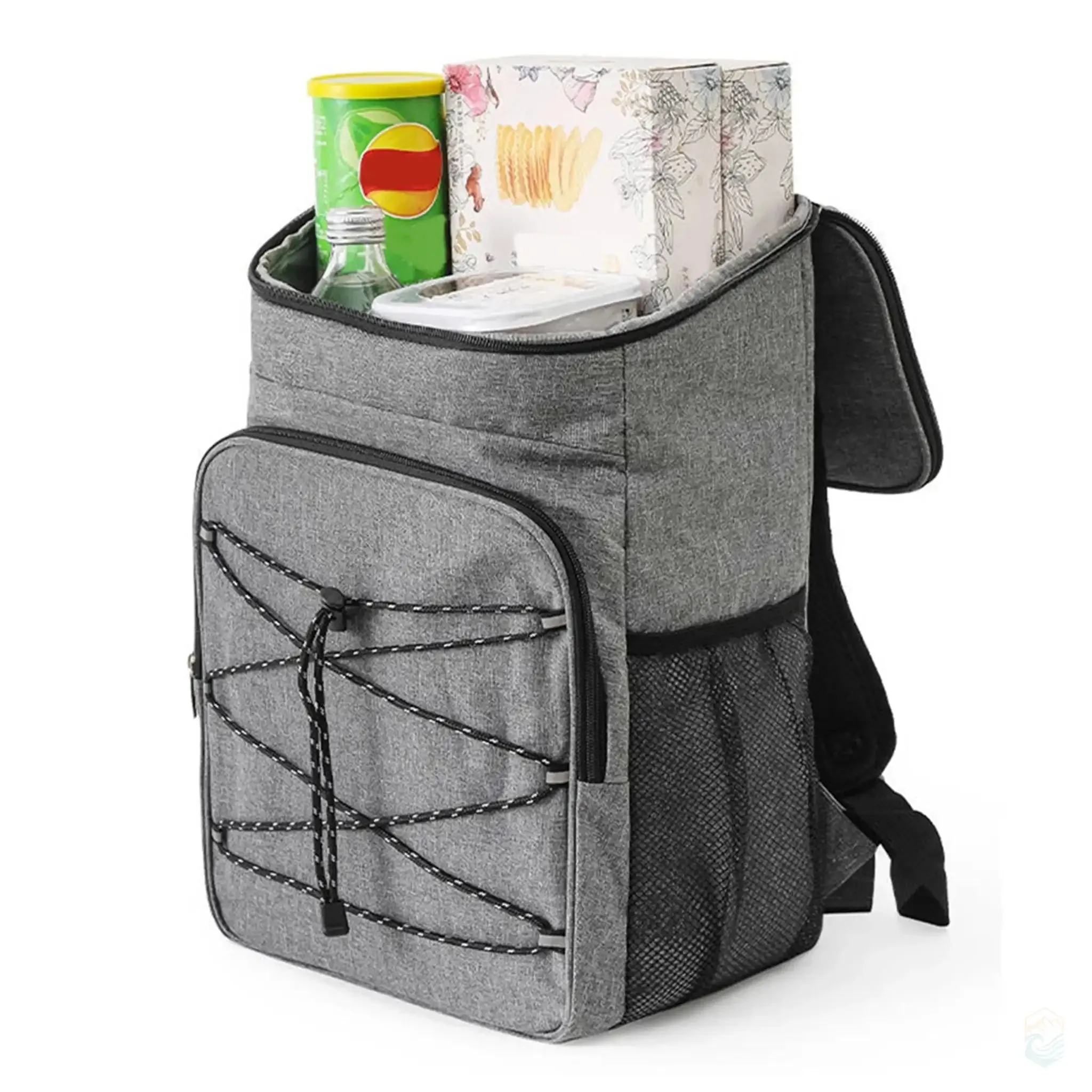 23L Insulated Cooler Backpack with Leakproof Design for Camping and Beach Trips