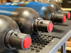 5 G Accumulator, RAS-05-C3B01S, CS 3K PSI, Parker/Greer Equivalent, New Assy.