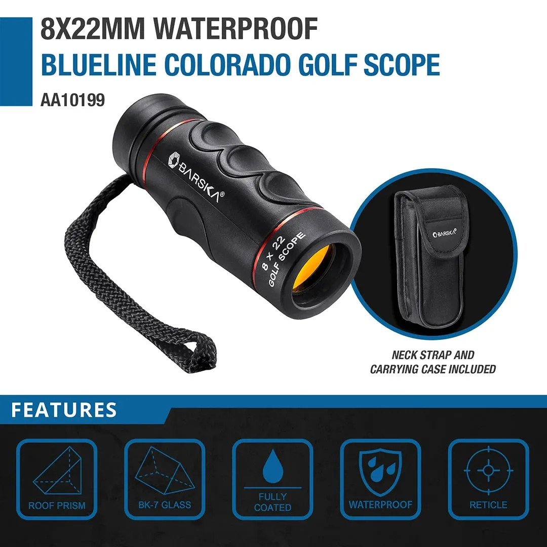 8x22mm Waterproof Blueline Colorado Golf Scope Monocular | AA10199