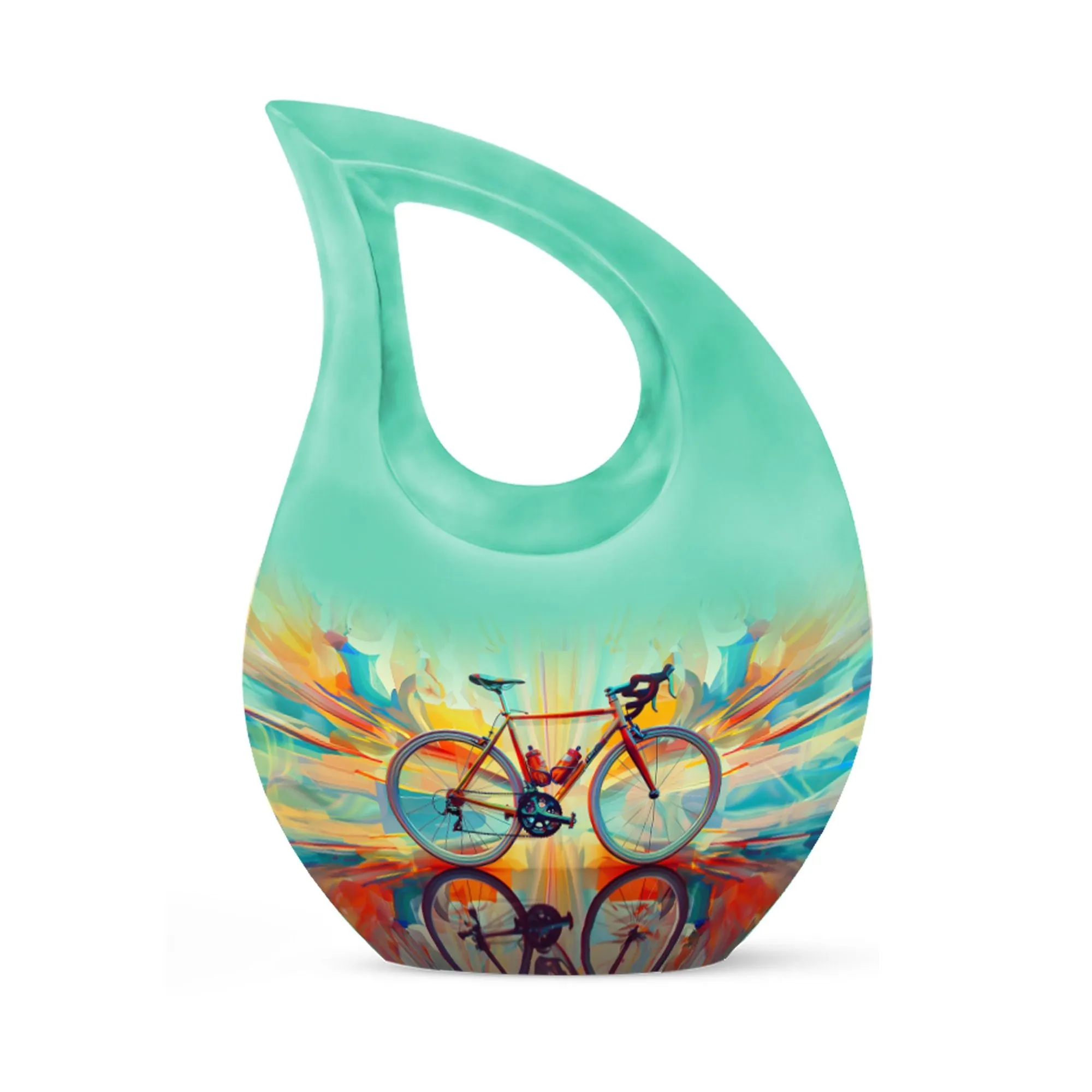 Abstract Cycling Dreams - Bike Urns Funeral Large  Urns
