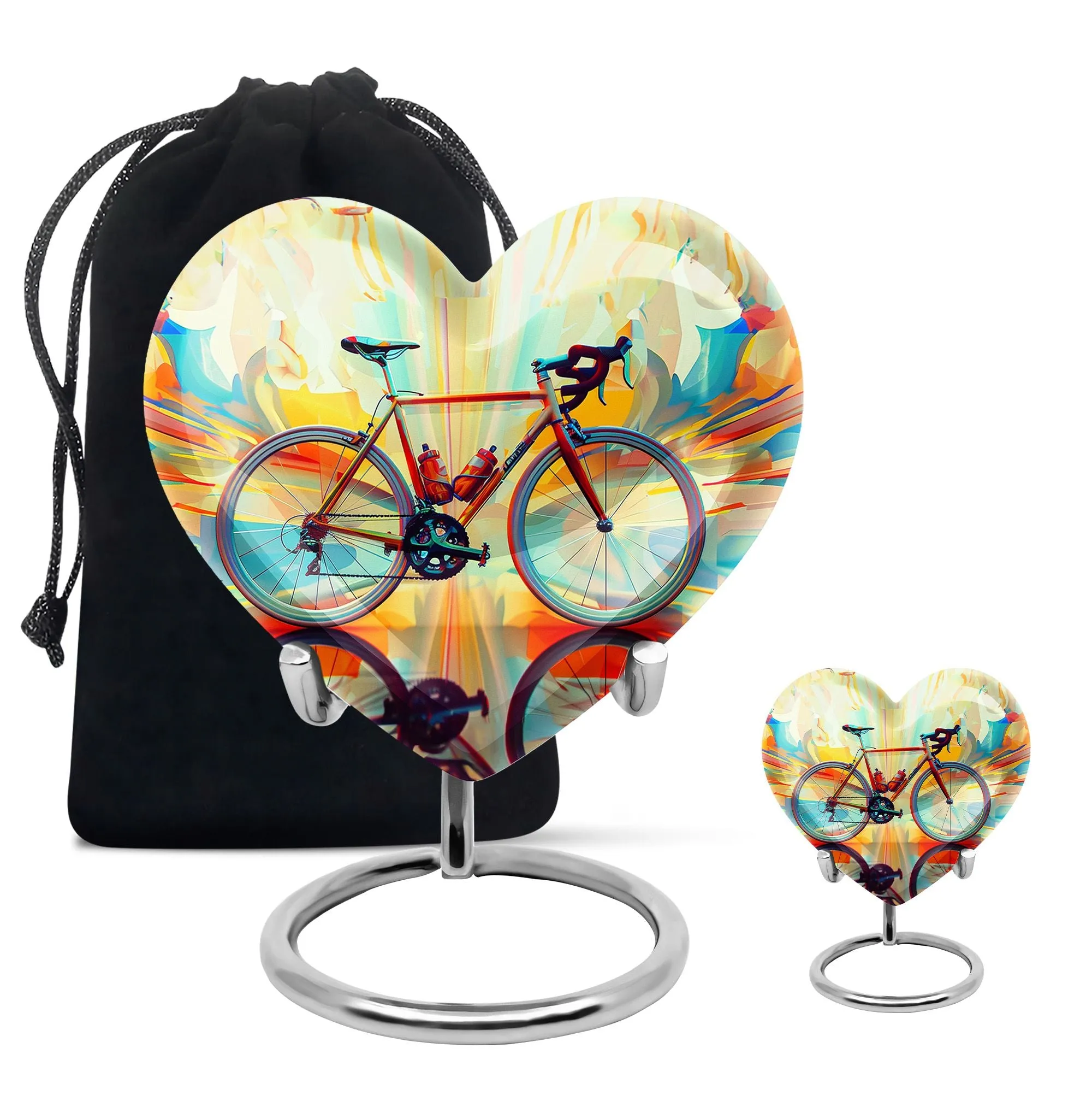 Abstract Cycling Dreams - Bike Urns Funeral Large  Urns