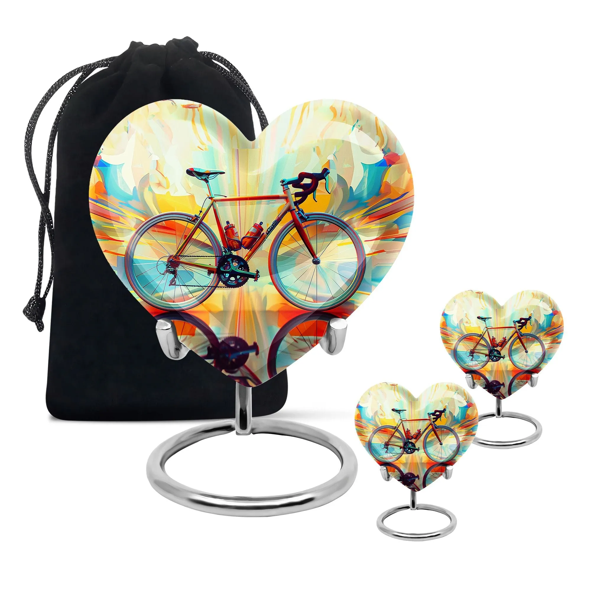 Abstract Cycling Dreams - Bike Urns Funeral Large  Urns