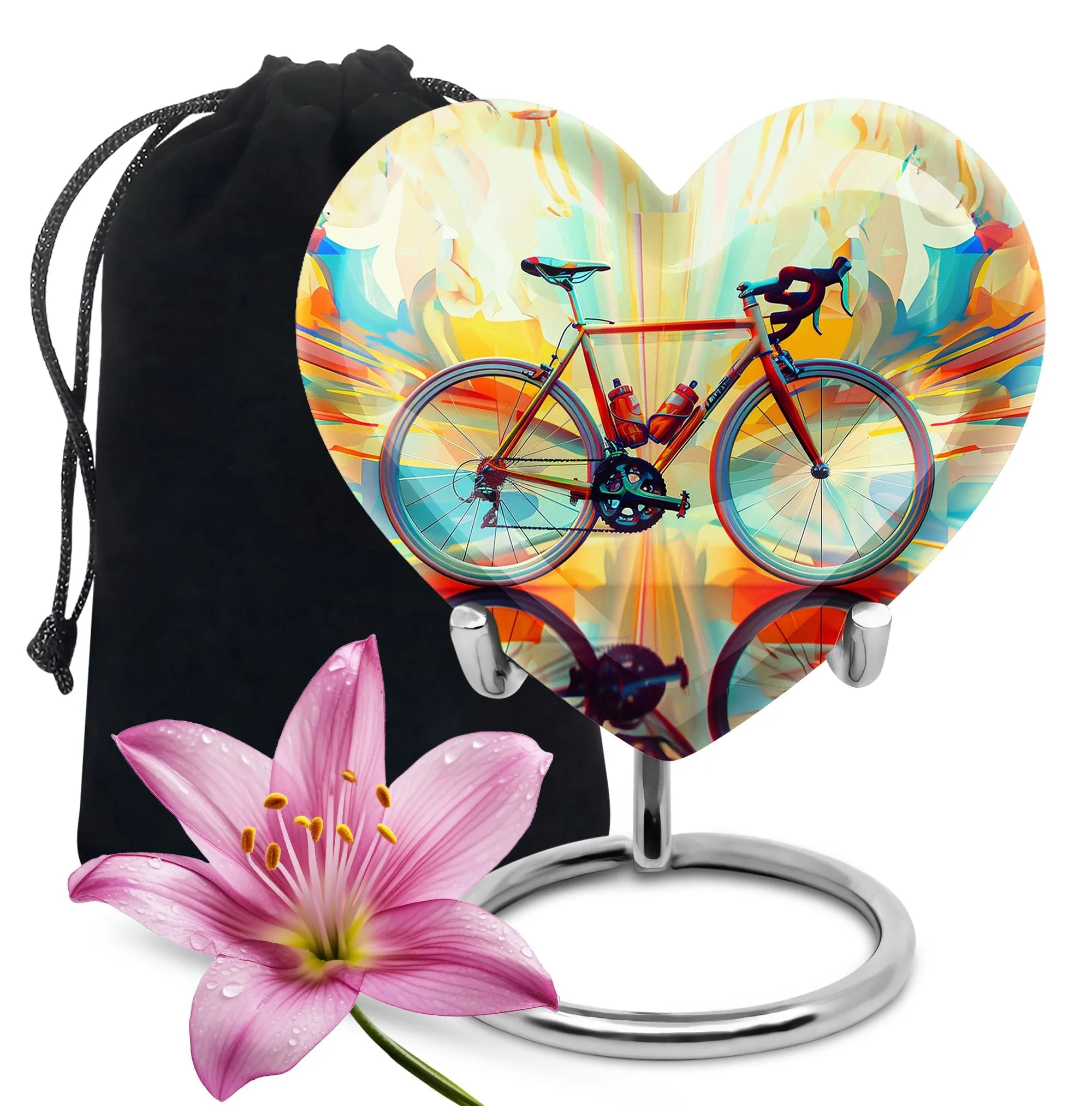 Abstract Cycling Dreams - Bike Urns Funeral Large  Urns