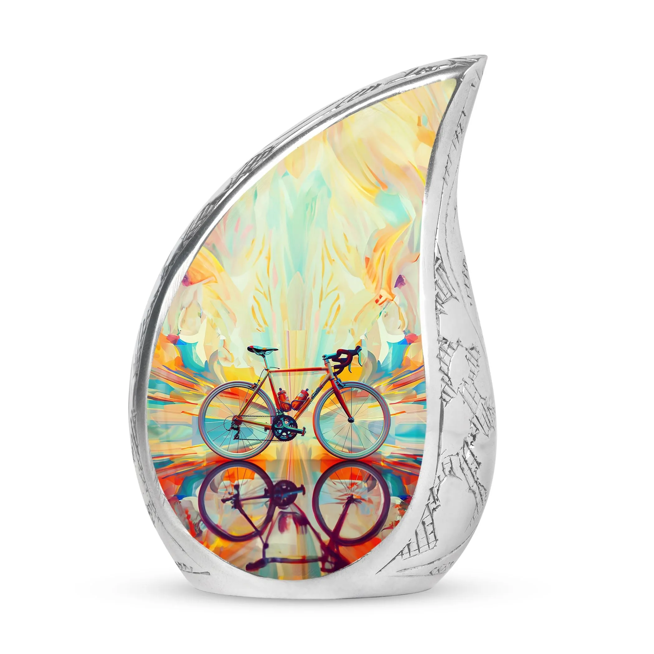 Abstract Cycling Dreams - Bike Urns Funeral Large  Urns