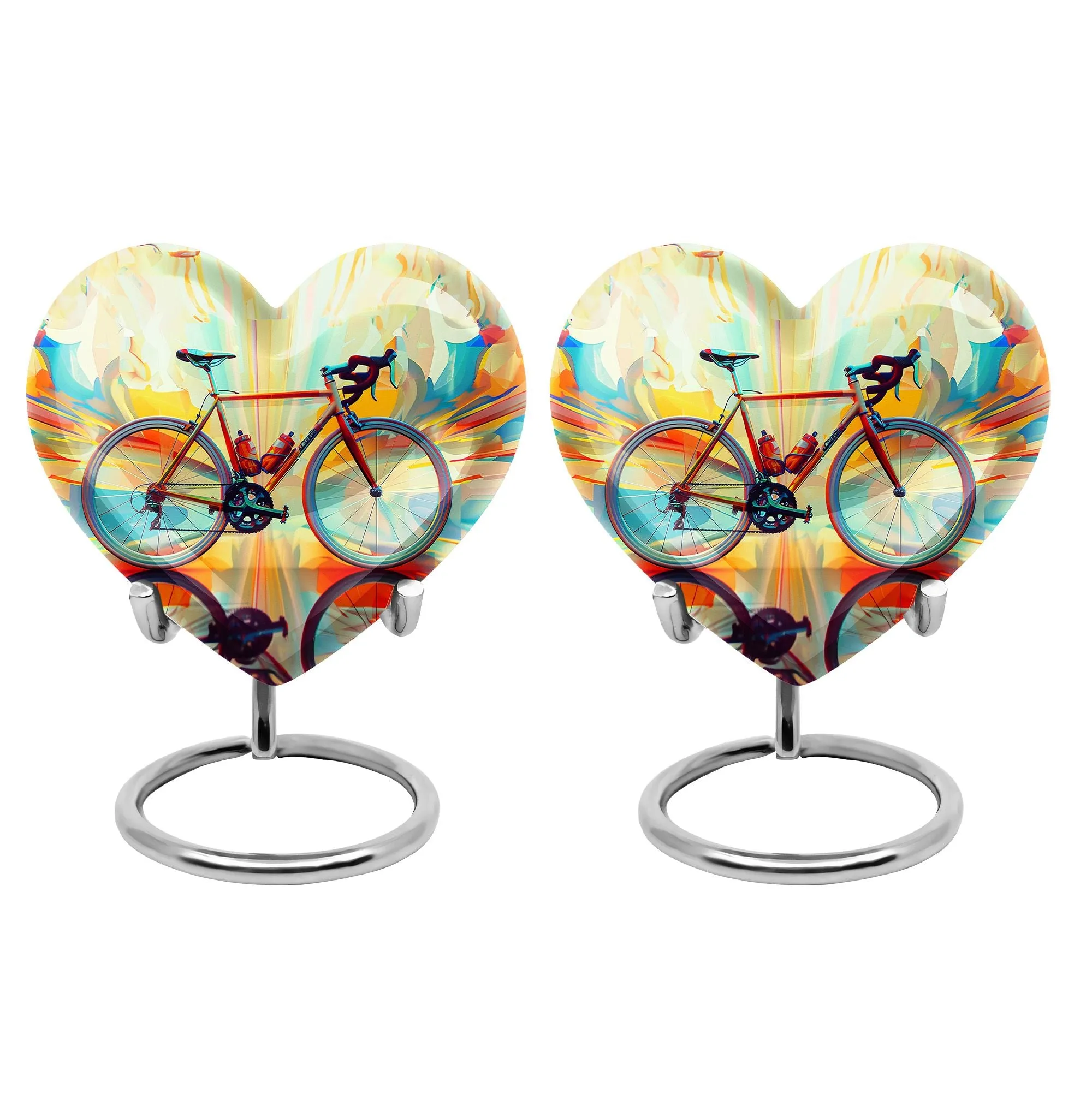 Abstract Cycling Dreams - Bike Urns Funeral Large  Urns