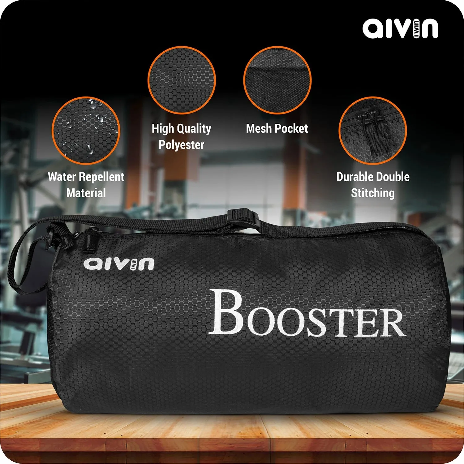 Aivin  Booster Basic Duffel Bags - Black