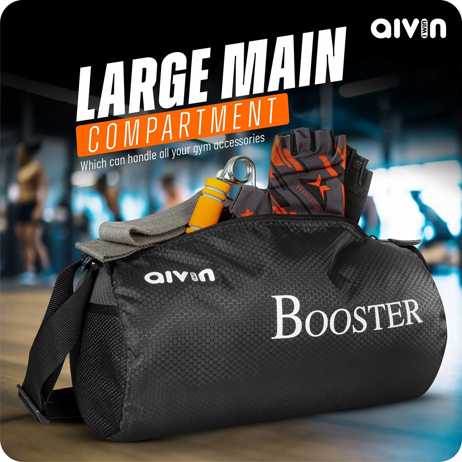 Aivin  Booster Basic Duffel Bags - Black