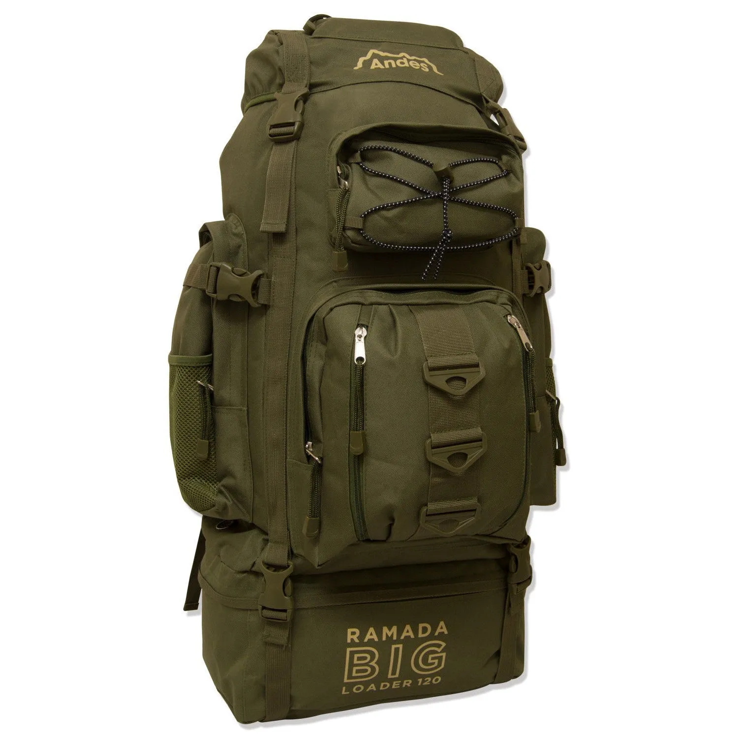 Andes Ramada 120L Extra Large Hiking Camping Backpack/Rucksack Luggage Bag