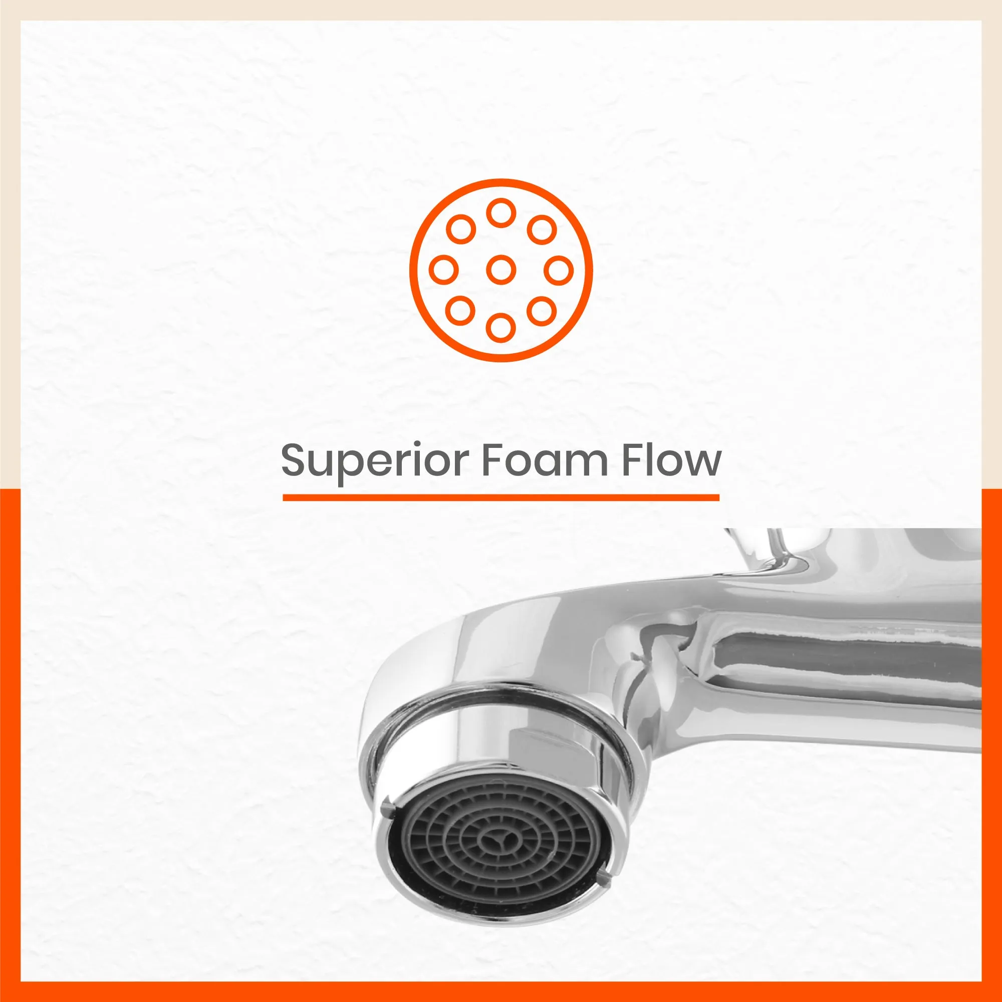 Aquila Wall Mountable Bib Tap With Flange For Kitchen/Bathroom