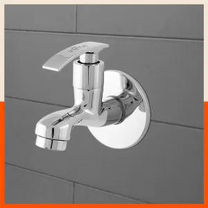 Aquila Wall Mountable Bib Tap With Flange For Kitchen/Bathroom