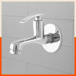 Aquila Wall Mountable Long Body Tap With Flange For Kitchen/Bathroom