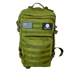 Backpacking Backpack, 45L Capacity, Deep Pockets, Water Resistant, Green