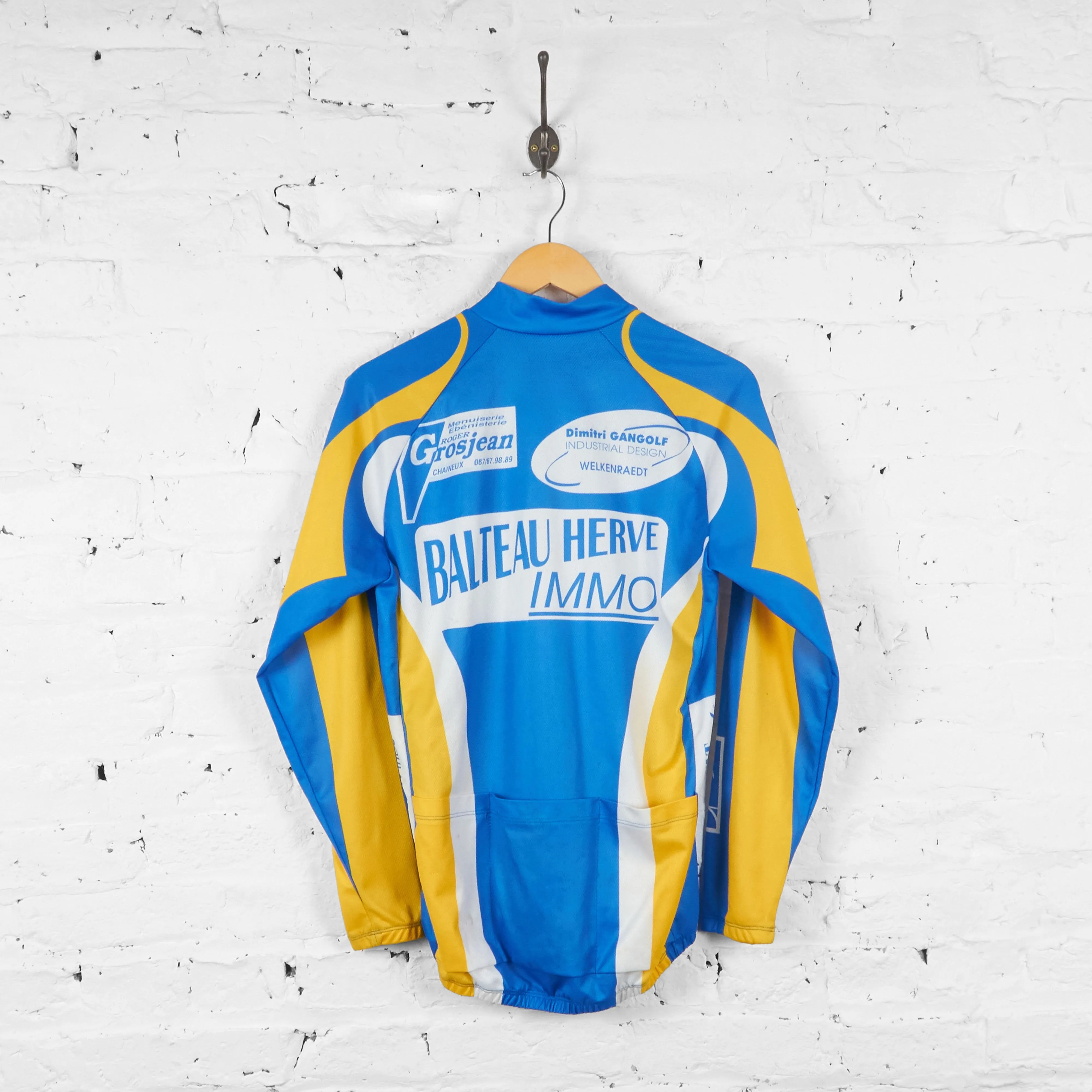 Balteau Herve Immo Long Sleeve Cycling Jersey - Blue - M