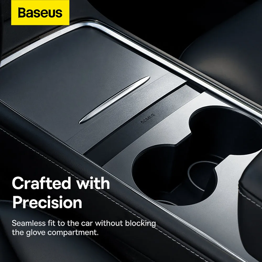 Baseus T-Space Expansion Dock for Tesla - 2A 1C Ports with Retractable Cable 45W - Starry Black