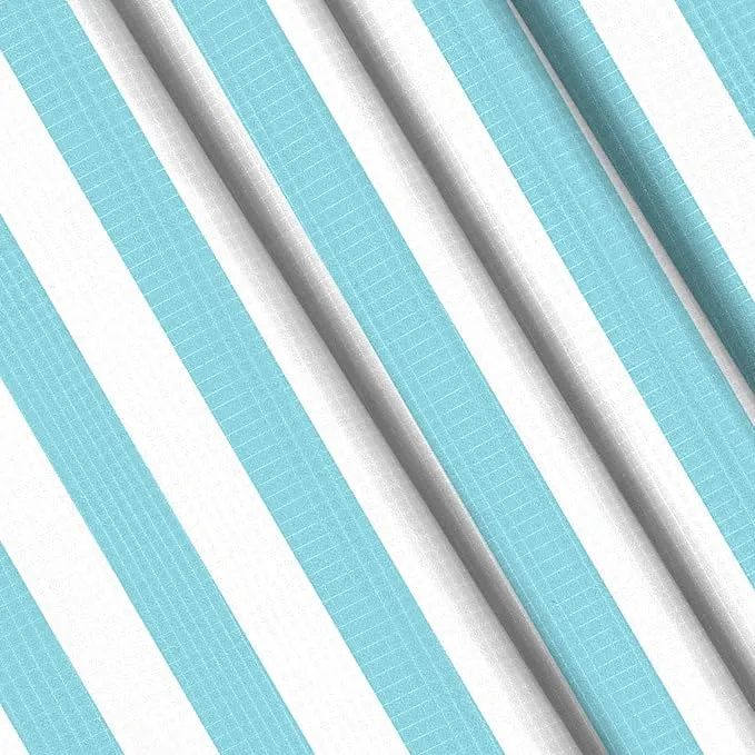 Beach Blanket Waterproof Sandproof, Large 78''×86'' Beach Picnic Blanket for 4 Adults with Stakes and Pocket, Sand Free Compact Pocket Beach Mat Essentials Accessories Must Haves-Blue Stripe