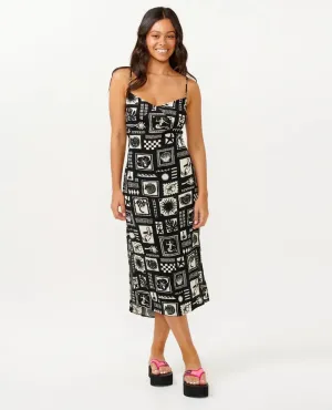Beach Party Midi Dress - Black