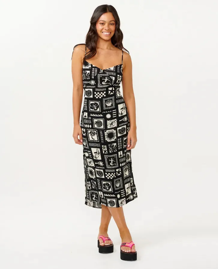 Beach Party Midi Dress - Black