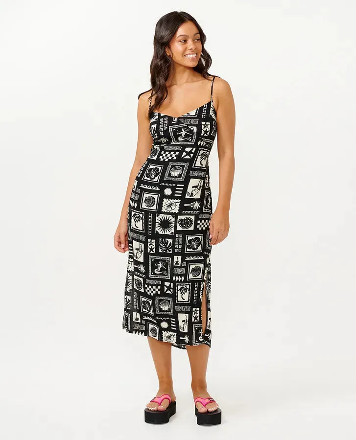 Beach Party Midi Dress - Black