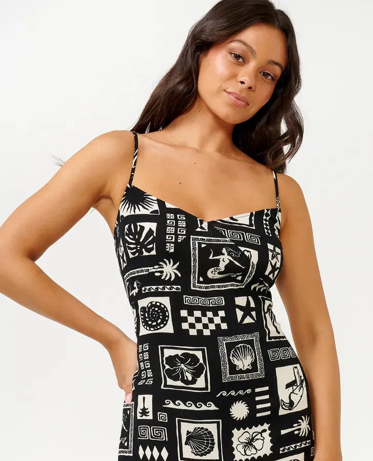 Beach Party Midi Dress - Black