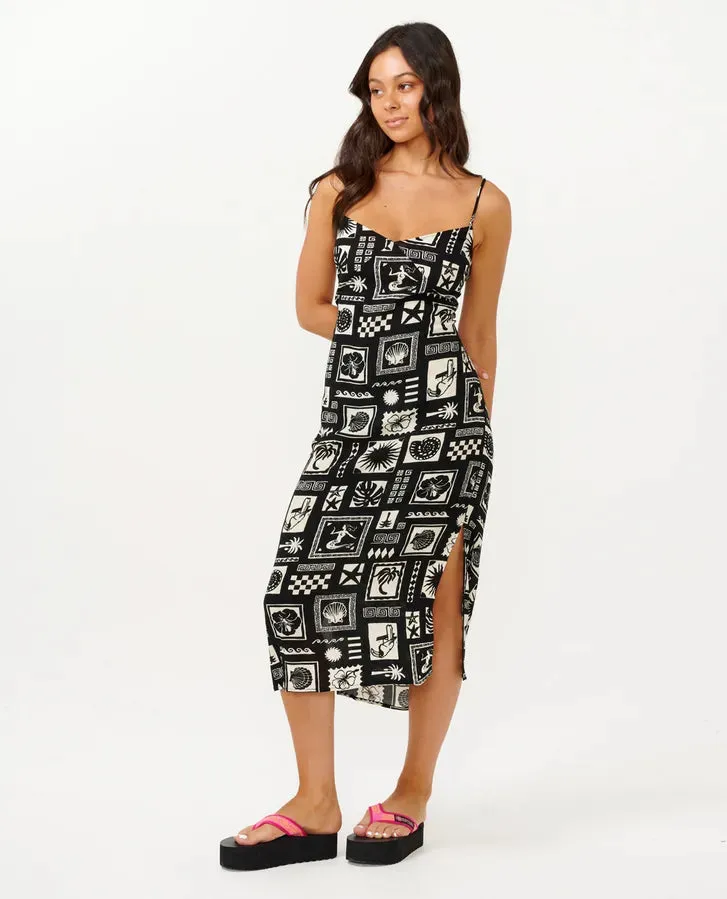 Beach Party Midi Dress - Black