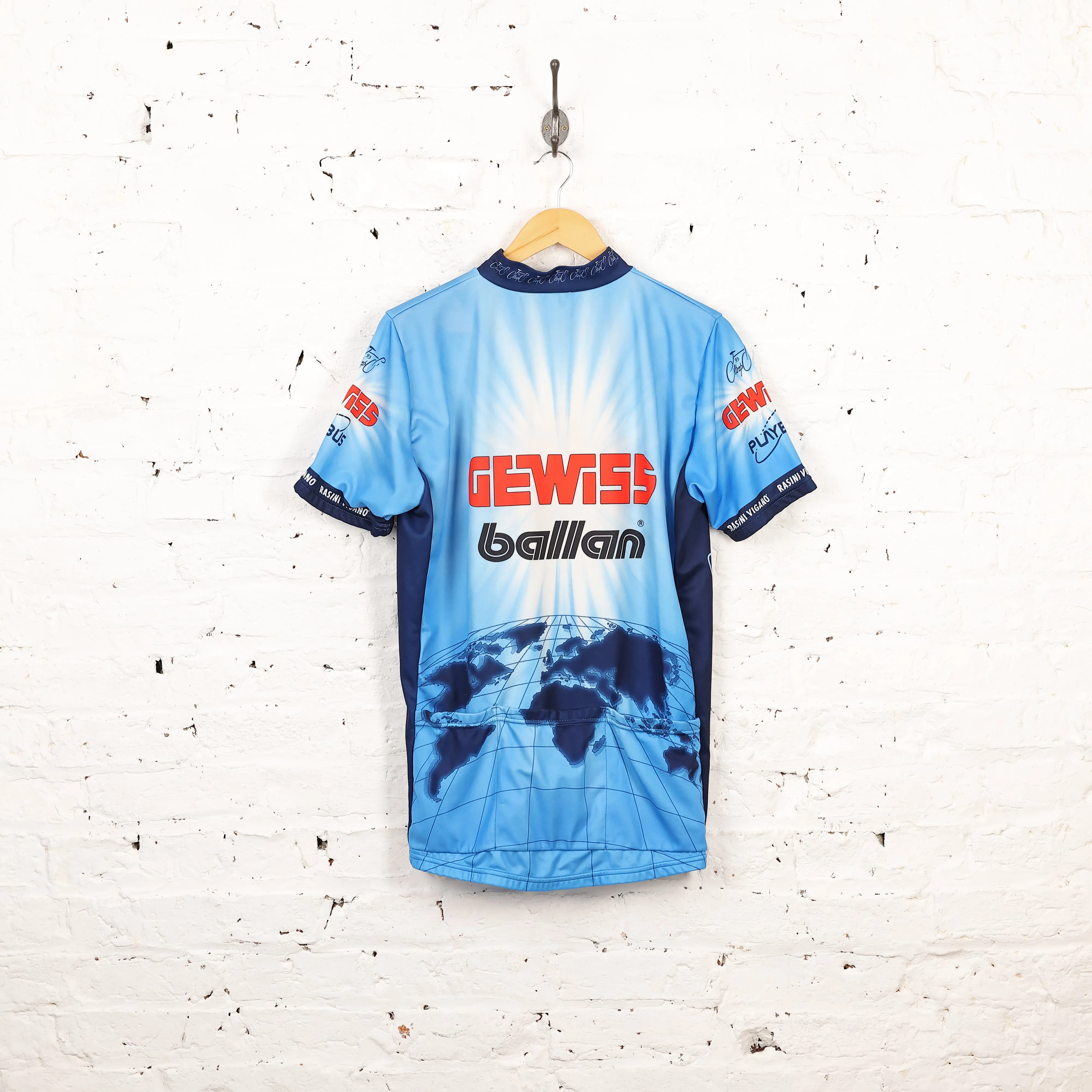 Biemme Bianchi Gewiss Ballan Cycling Top Jersey - Blue - XL