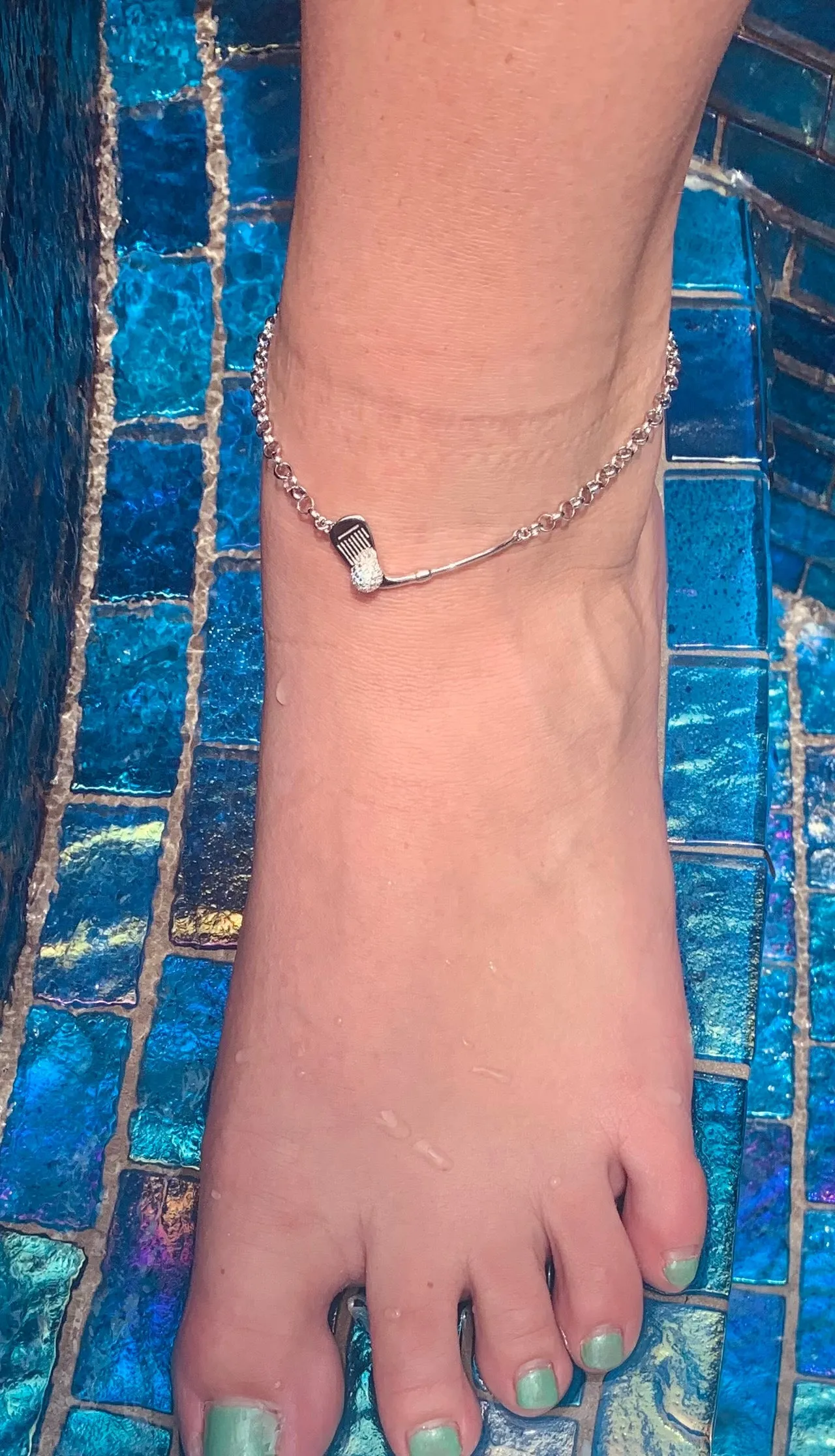 “Birdie” Golf Club Anklet