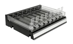 BLACK Empty Tray (8 Slots, Fixed Spacing)