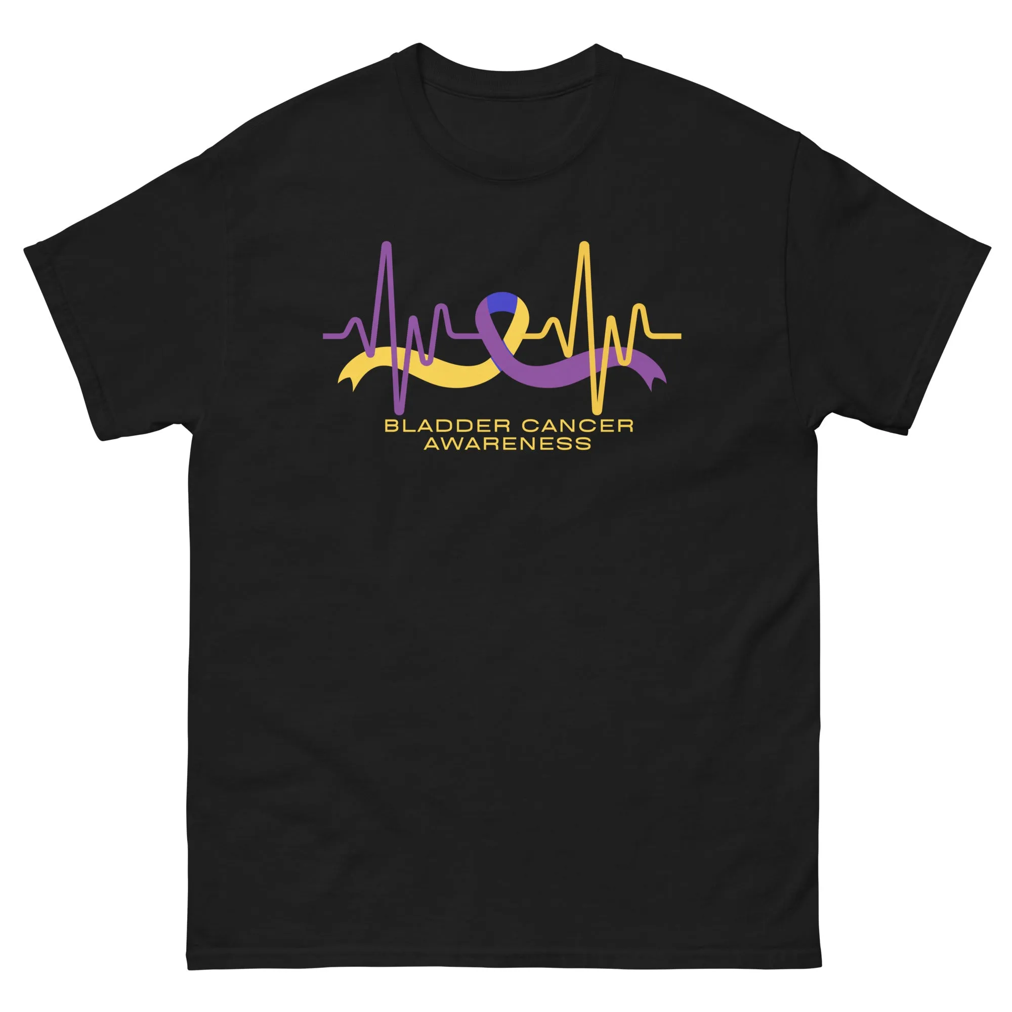 Bladder Cancer Ribbon Heartbeat Tee