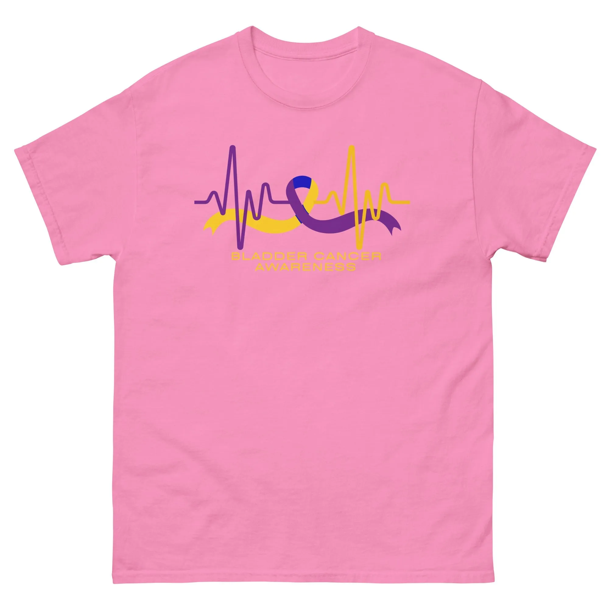 Bladder Cancer Ribbon Heartbeat Tee
