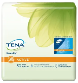 Bladder Control Pad Tena 9'' Length Moderate Absorbency Polymer Female PK of 30