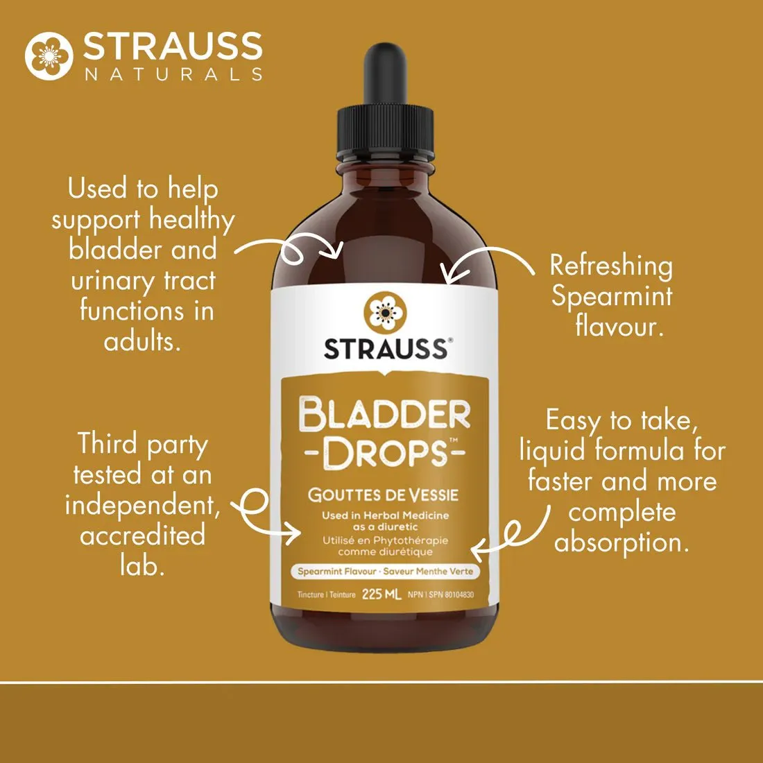 Bladder Drops™ Bladder - Diuretic Support Supplement 225mL