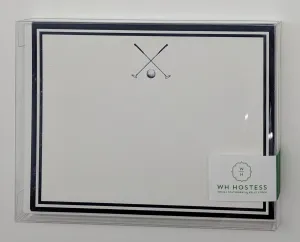 BOXED NOTE CARDS - WHH - GOLF NOTE CARDS SET OF 10