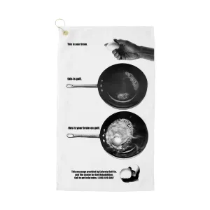 Brain on Golf Golf Towel