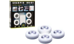 Brand new Sharper Image Wireless Remote LED Puck Light Set