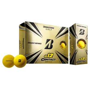 Bridgestone e12 Contact Matte Yellow Golf Balls