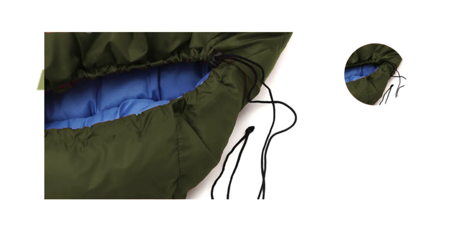 Camping Mummy Sleeping Bag Single  -8°C *Army Green