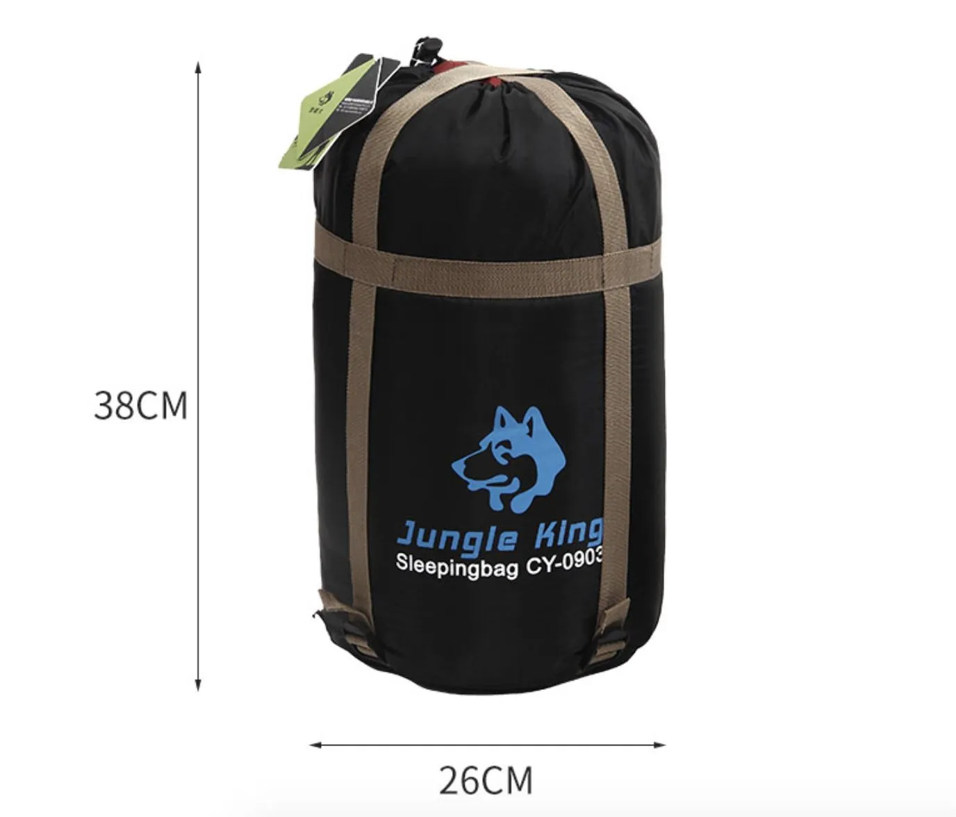 Camping Mummy Sleeping Bag Single  -8°C *Army Green