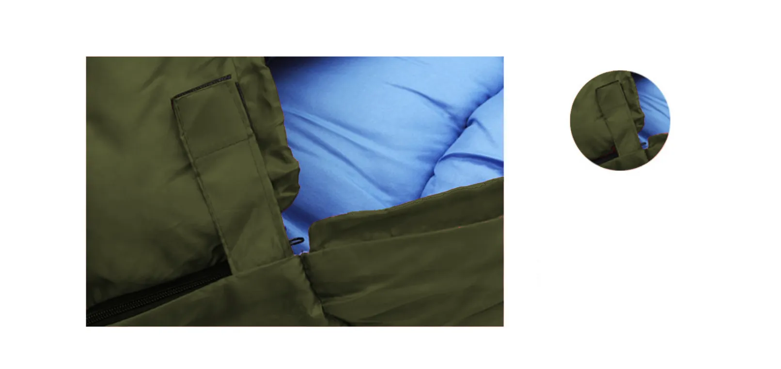 Camping Mummy Sleeping Bag Single  -8°C *Army Green