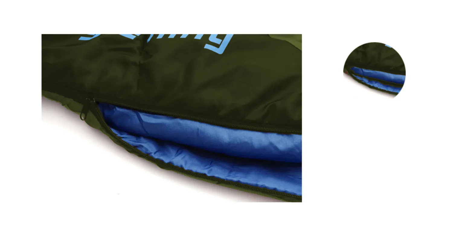 Camping Mummy Sleeping Bag Single  -8°C *Army Green