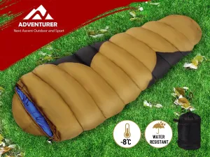 Camping Mummy Sleeping Bag Single  -8°C * Kiaki