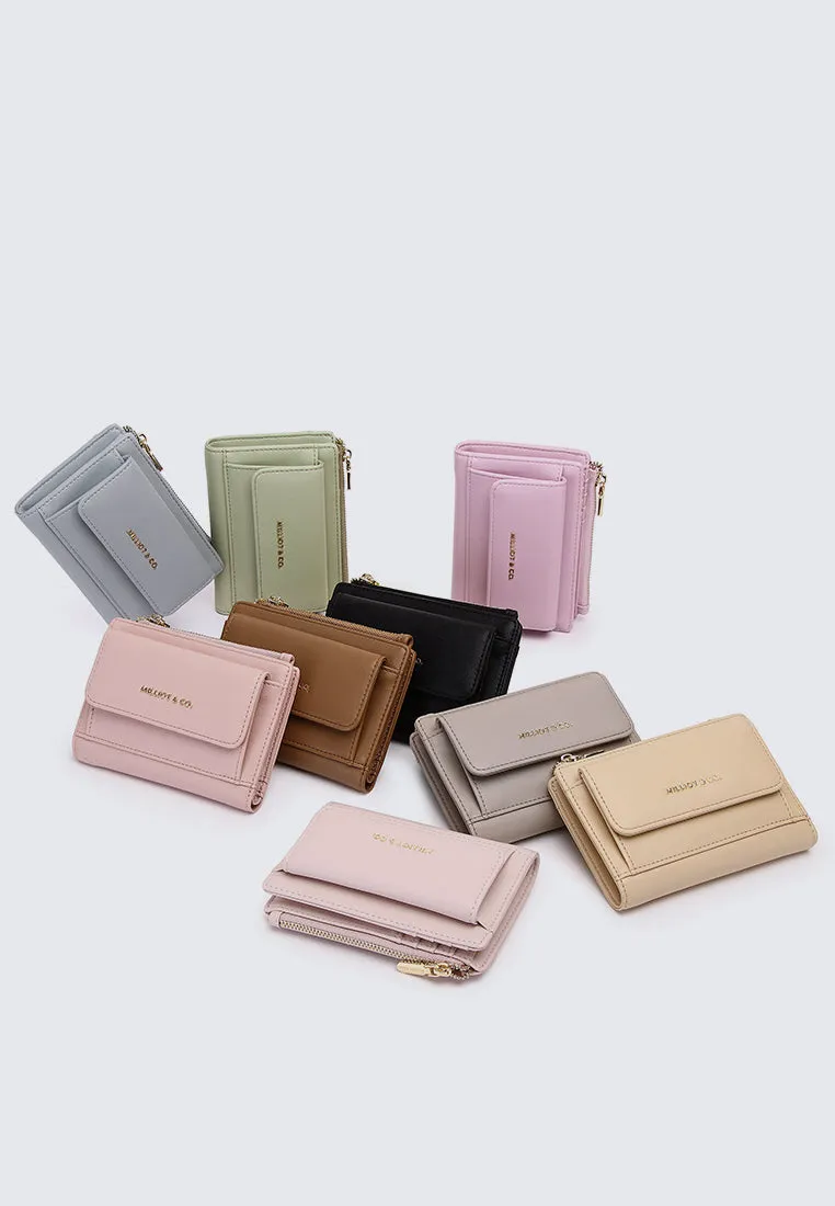Candy Pop Top Zip Mini Wallet (Smoke)