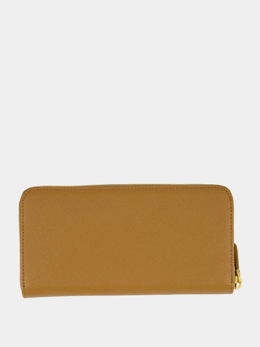 Caramel Saffiano Leather Large Wallet