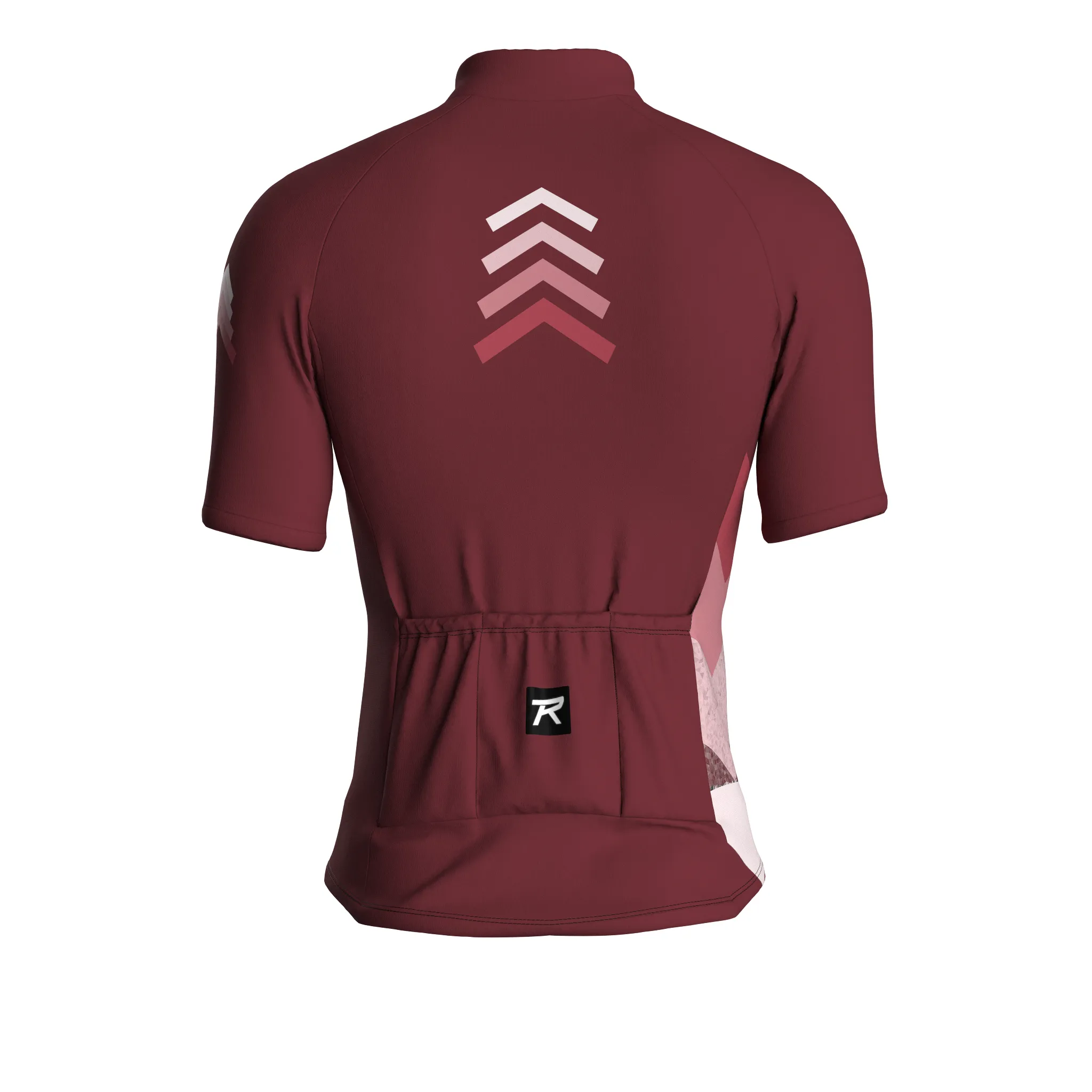 Celestial Grid | Wine Male Short Sleeves Jersey