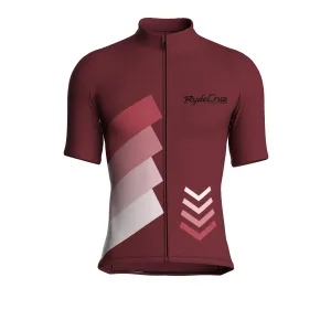 Celestial Grid | Wine Male Short Sleeves Jersey
