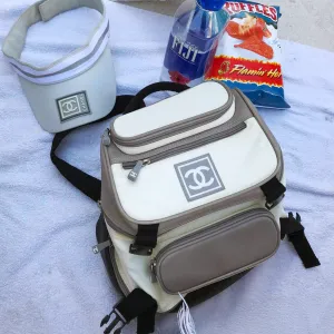 CHANEL sport line logo backpack