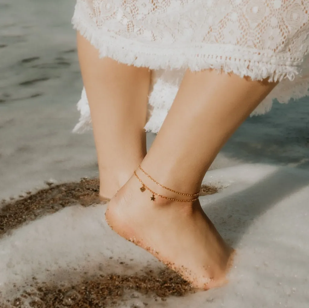 Charm Paperclip Anklet