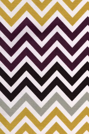 chevron aubergine purple printed 70" x 90" rectangle tablecloths