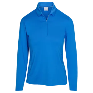 Chloe Jersey Performance Long-Sleeve Polo