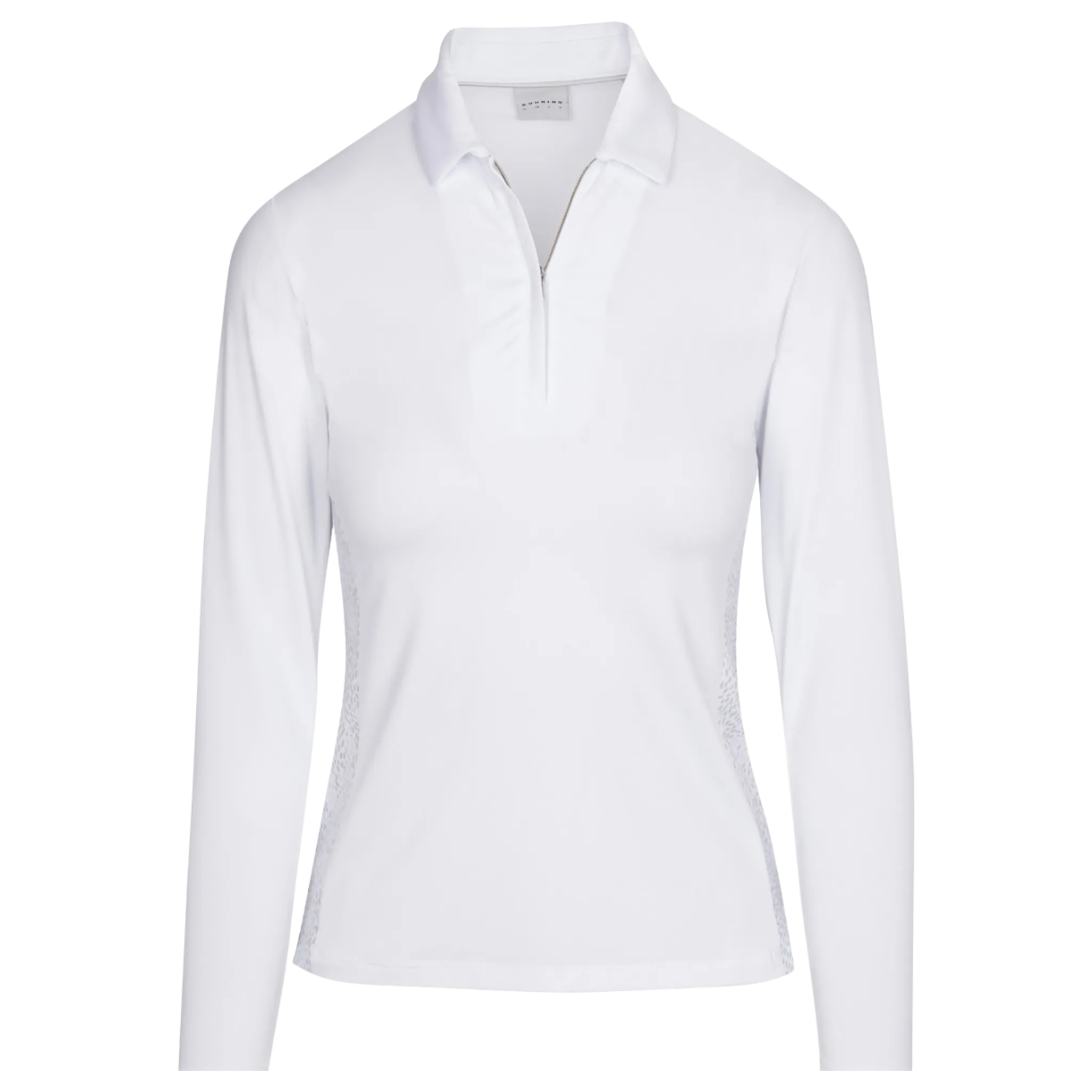 Chloe Jersey Performance Long-Sleeve Polo